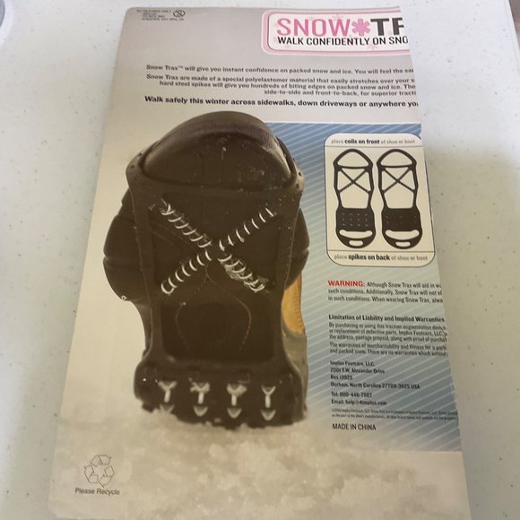 Snow Trax Womans One Size New In Package 1 Pair Outdoor, Work, Sport - Picture 2 of 2